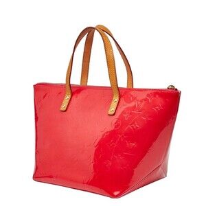 Louis Vuitton Patent Pop Vernis Handbag Pink Rose Bellevue Leather